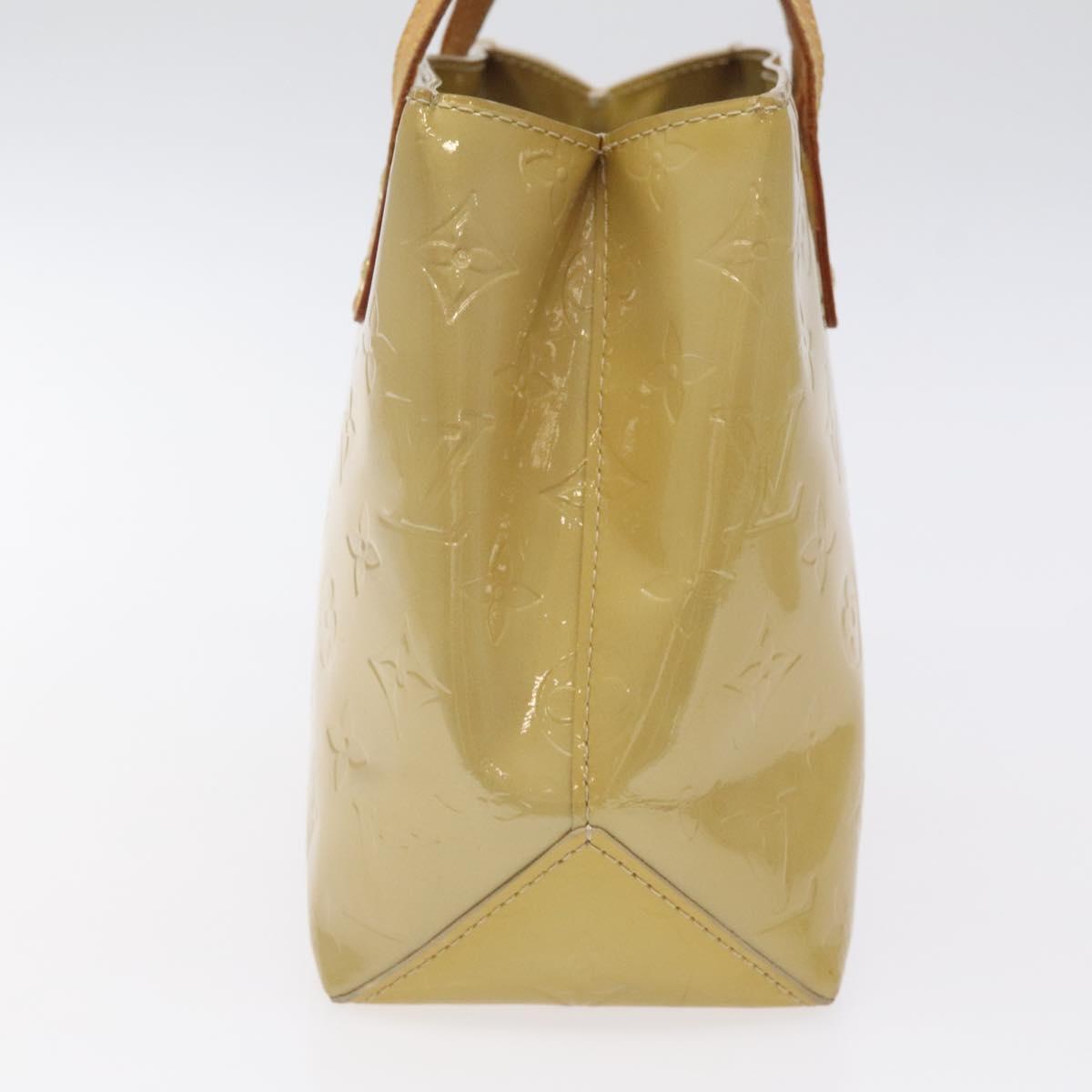 LOUIS VUITTON Monogram Vernis Reade PM Hand Bag Beige M91334 LV Auth BA2210