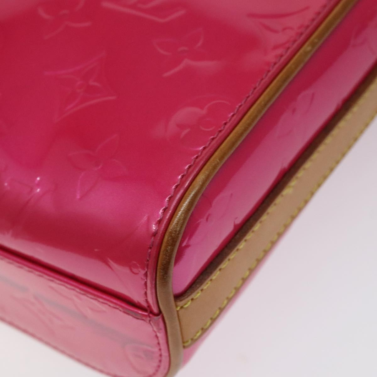 LOUIS VUITTON Monogram Vernis Sullivan Vertical Bag Pink M91259 LV Auth BA2213