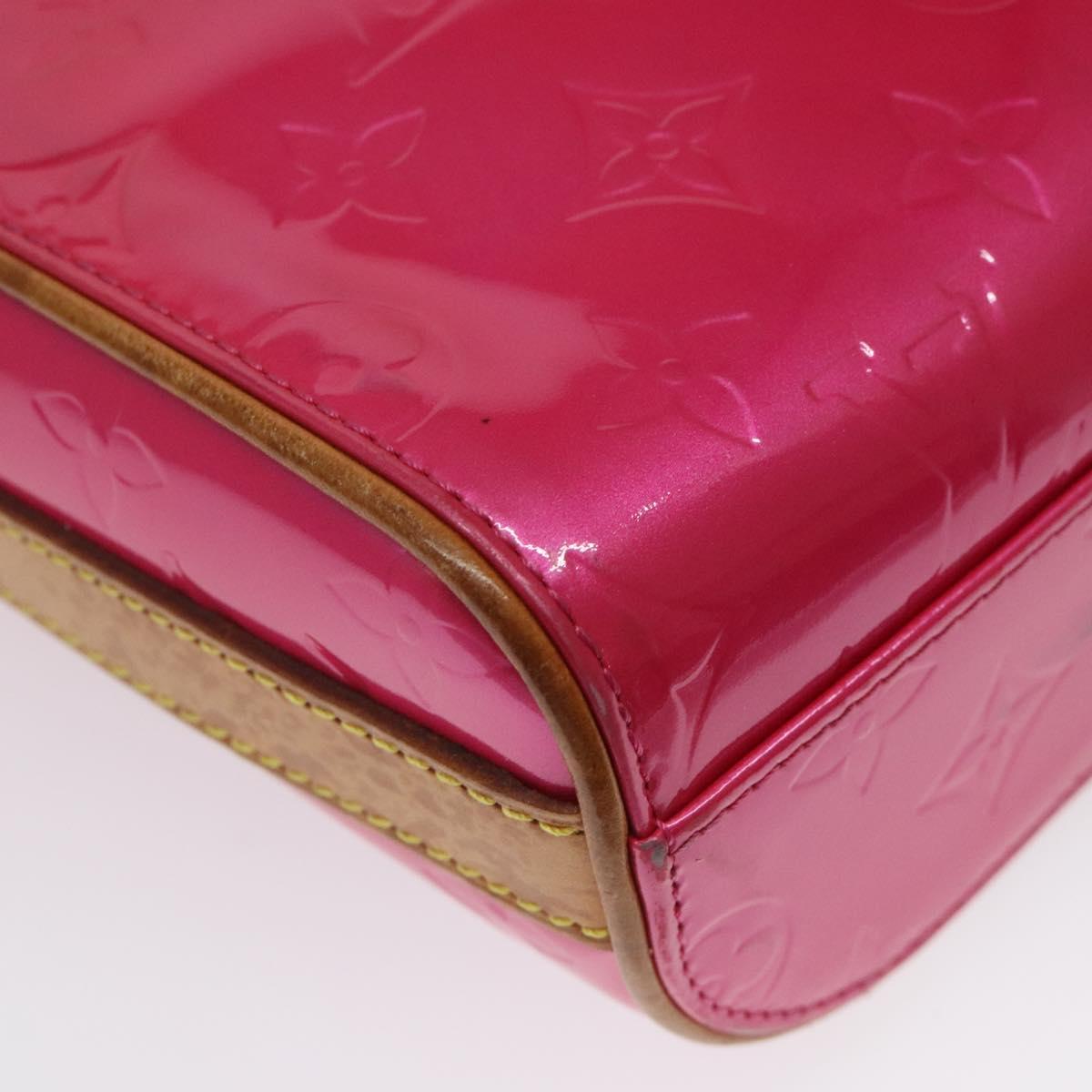 LOUIS VUITTON Monogram Vernis Sullivan Vertical Bag Pink M91259 LV Auth BA2213