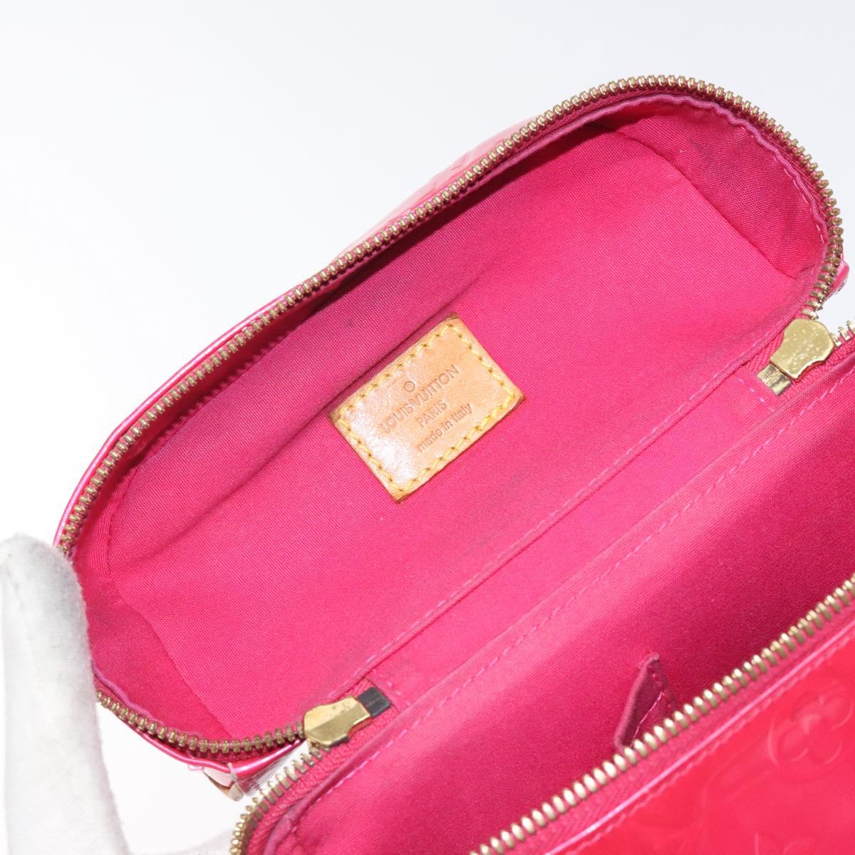 LOUIS VUITTON Monogram Vernis Sullivan Vertical Bag Pink M91259 LV Auth BA2213