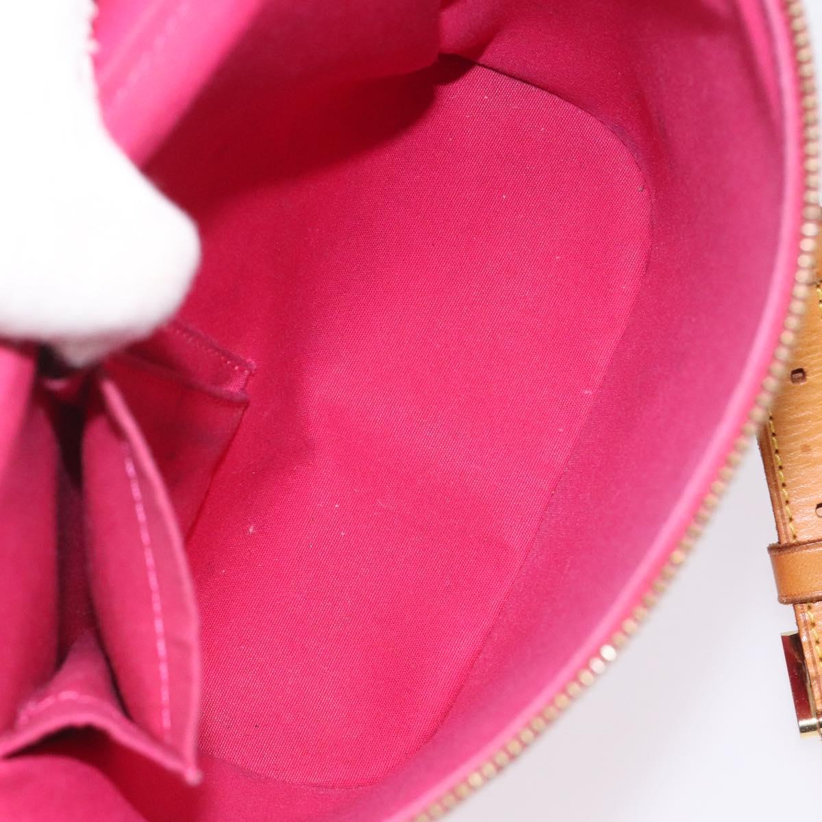 LOUIS VUITTON Monogram Vernis Sullivan Vertical Bag Pink M91259 LV Auth BA2213