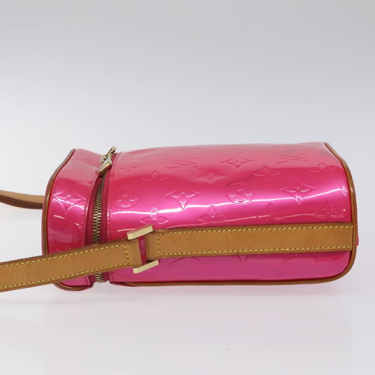 LOUIS VUITTON Monogram Vernis Sullivan Vertical Bag Pink M91259 LV Auth BA2213