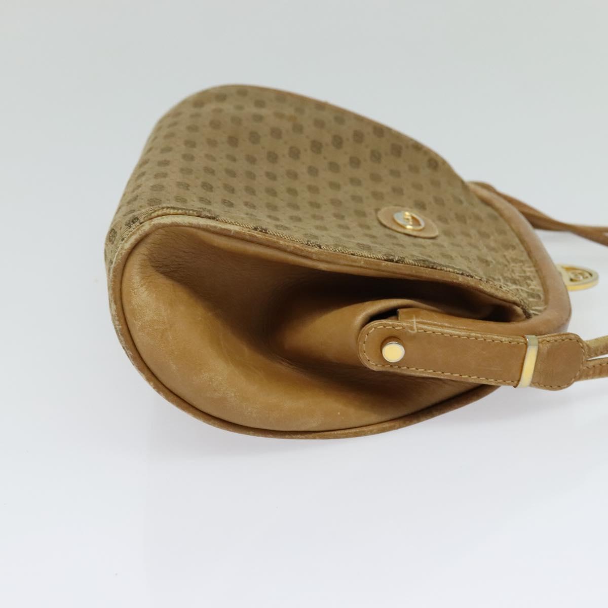 GUCCI Micro GG Supreme Shoulder Bag PVC Beige Gold 001 261 1053 Auth BA2223