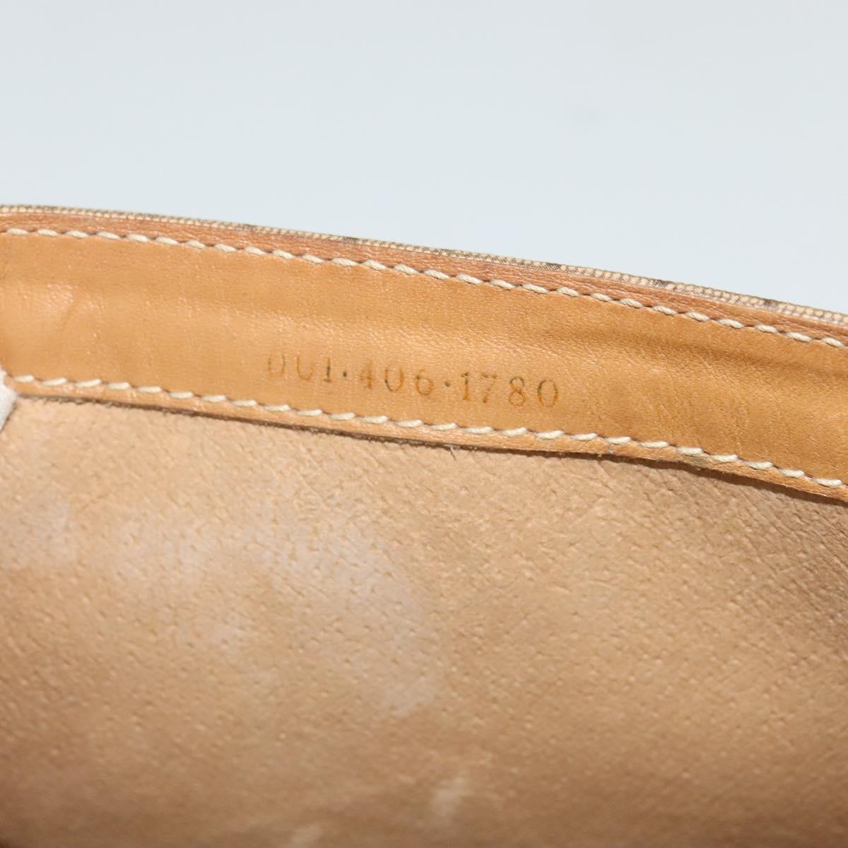 GUCCI Micro GG Supreme Shoulder Bag PVC Beige Gold 001 406 1780 Auth BA2288