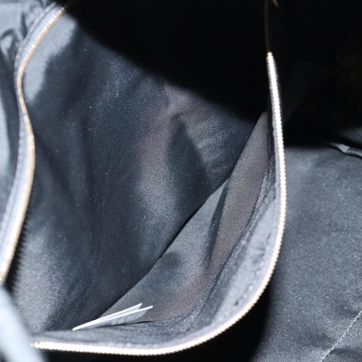 FENDI Zucca Canvas FENDACE Versace Collaboration Backpack Black Auth BA2349SAM