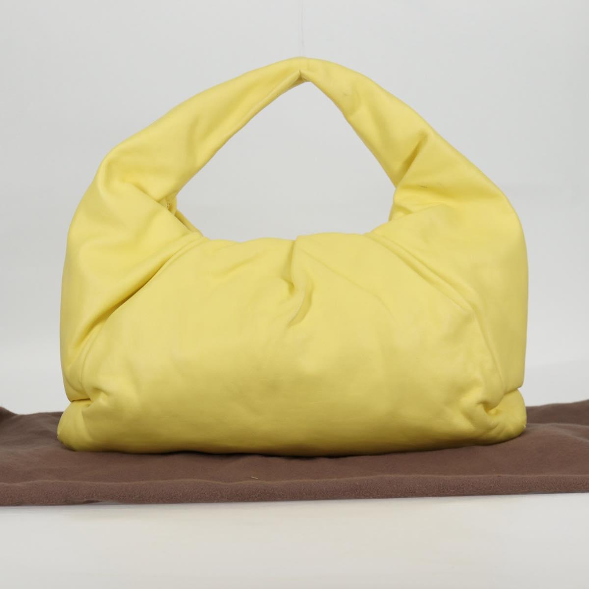 BOTTEGAVENETA The Shoulder Pouch Shoulder Bag Leather Yellow 610524 Auth BA2351M