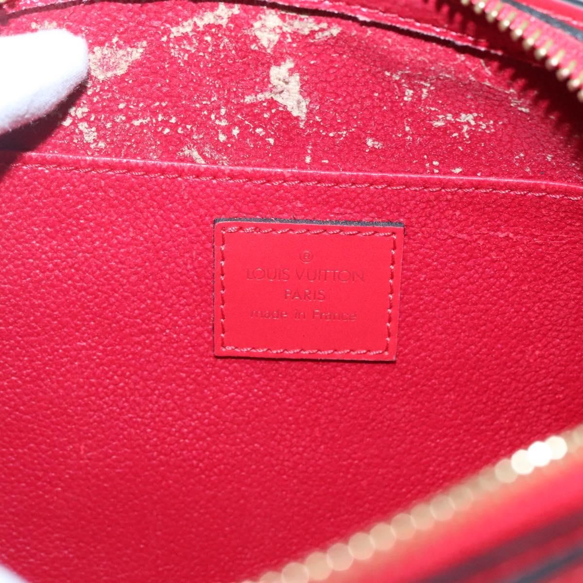 LOUIS VUITTON Epi Dauphine MM Pouch Red M48457 LV Auth BA2387