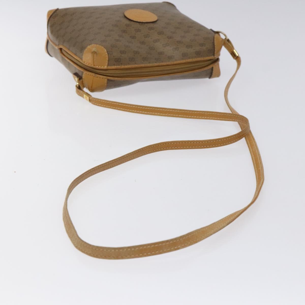 GUCCI Micro GG Supreme Shoulder Bag PVC Beige Gold 007 115 0093 Auth BA2396