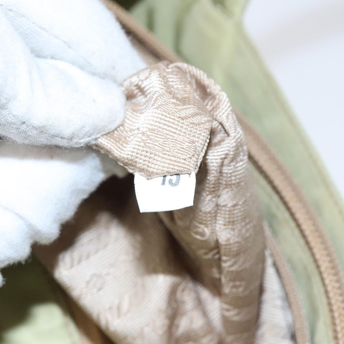 PRADA Hand Bag Nylon Beige Auth BA2425