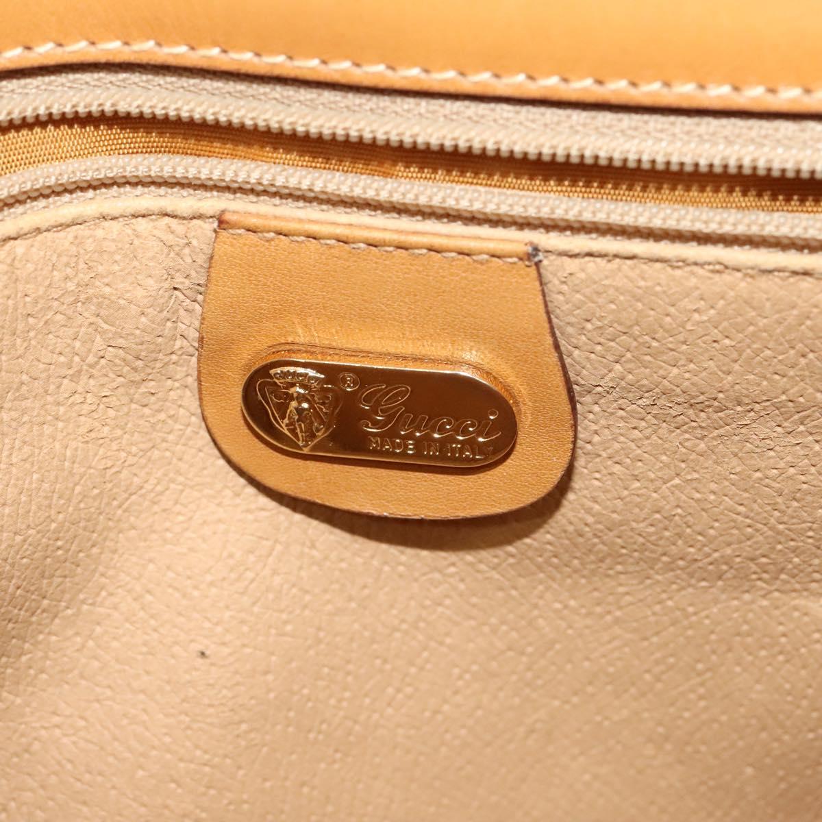 GUCCI Micro GG Supreme Shoulder Bag PVC Beige Gold 001 104 0551 Auth BA2438