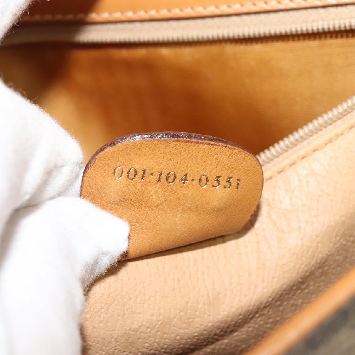 GUCCI Micro GG Supreme Shoulder Bag PVC Beige Gold 001 104 0551 Auth BA2438