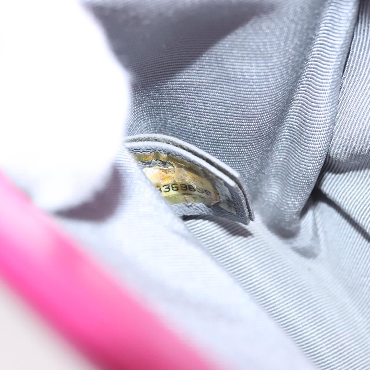 CHANEL Chain Boy Chanel Matelasse Shoulder Bag Velor Pink CC Auth BA245