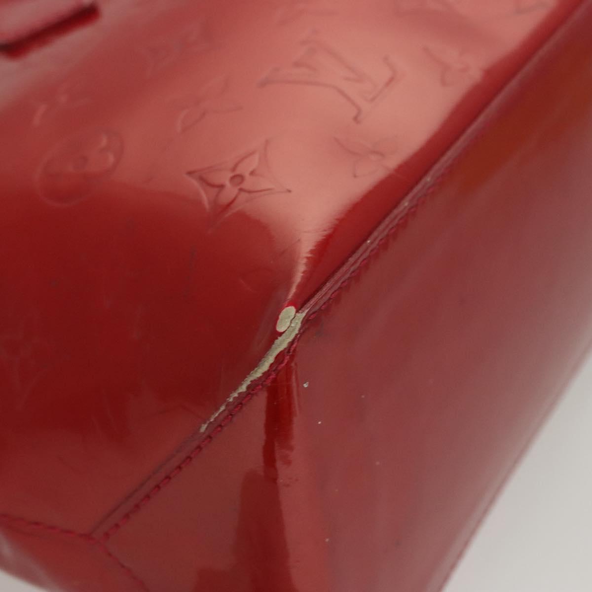 LOUIS VUITTON Monogram Vernis Wilshire PM Bag Pomme D'amour M93642 Auth BA2487