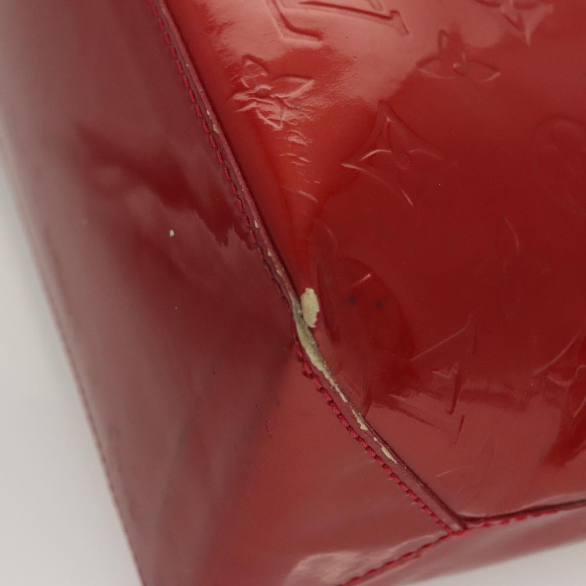 LOUIS VUITTON Monogram Vernis Wilshire PM Bag Pomme D'amour M93642 Auth BA2487