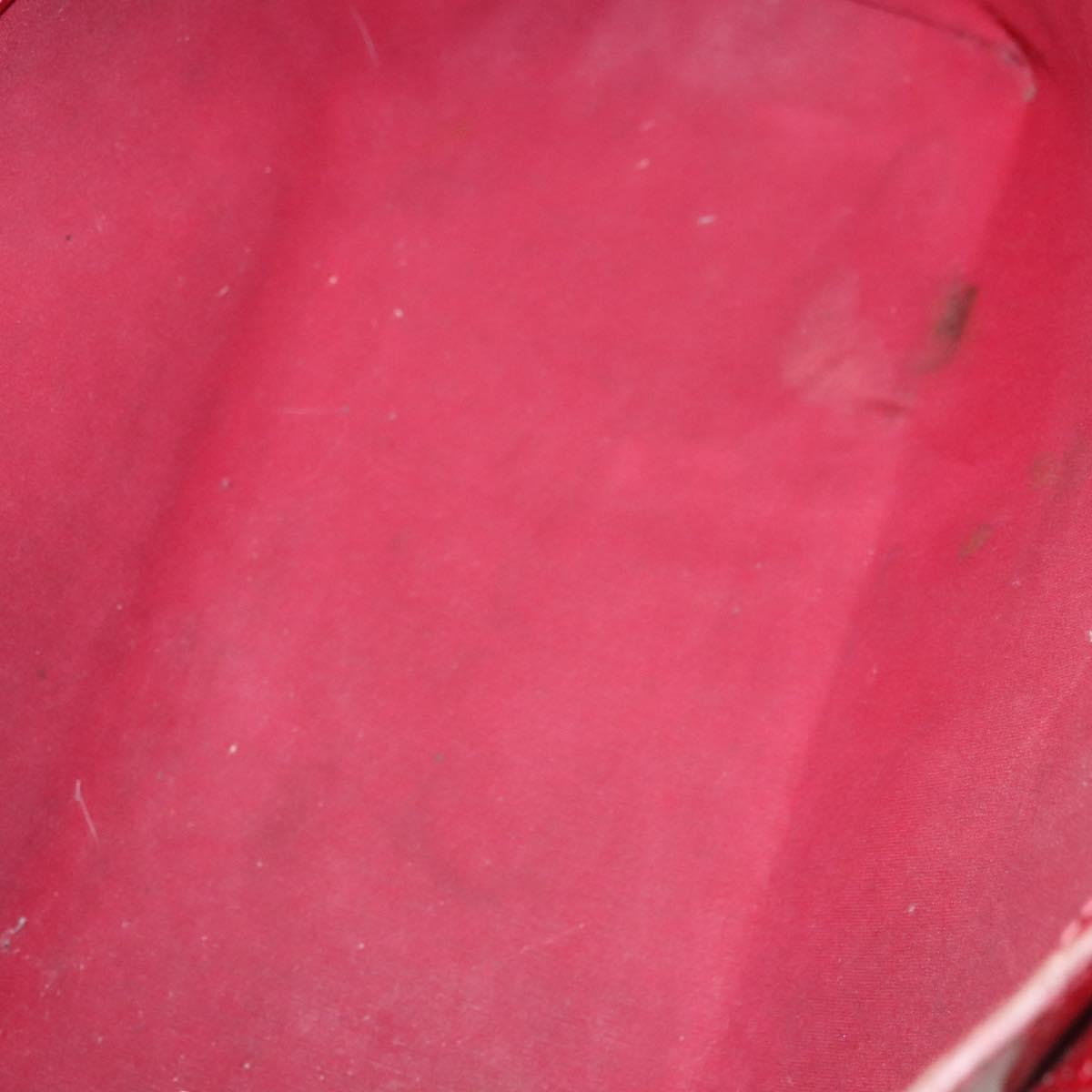 LOUIS VUITTON Monogram Vernis Wilshire PM Bag Pomme D'amour M93642 Auth BA2487