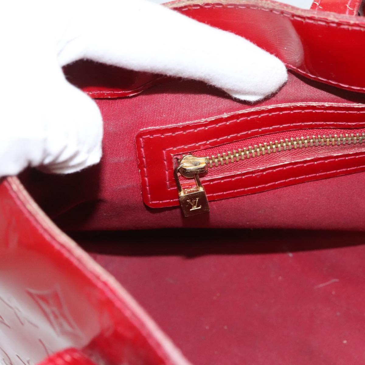 LOUIS VUITTON Monogram Vernis Wilshire PM Bag Pomme D'amour M93642 Auth BA2487