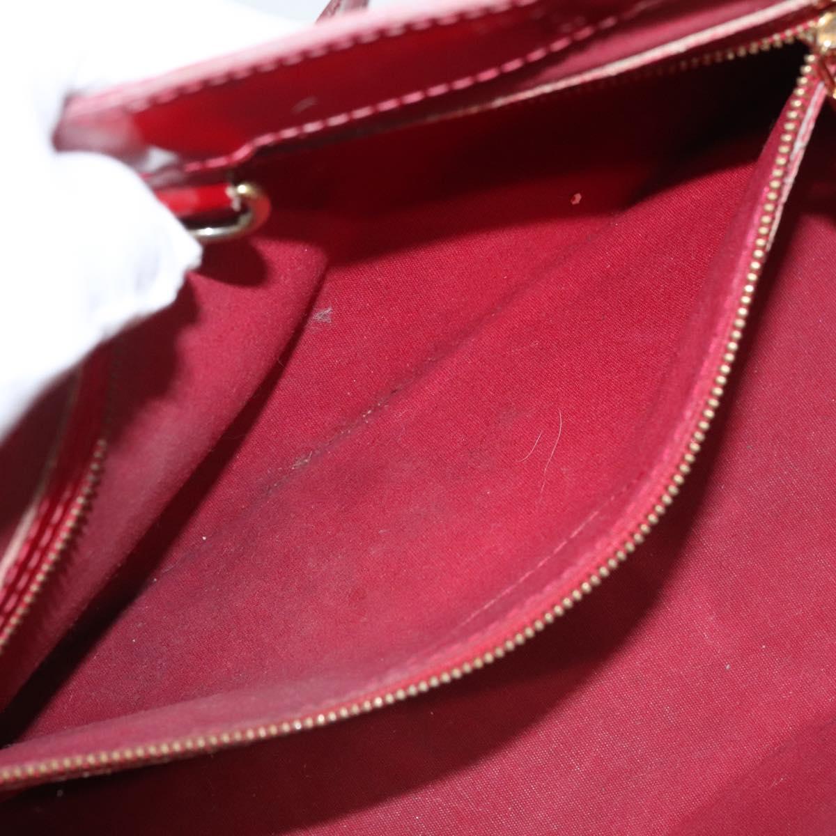 LOUIS VUITTON Monogram Vernis Wilshire PM Bag Pomme D'amour M93642 Auth BA2487