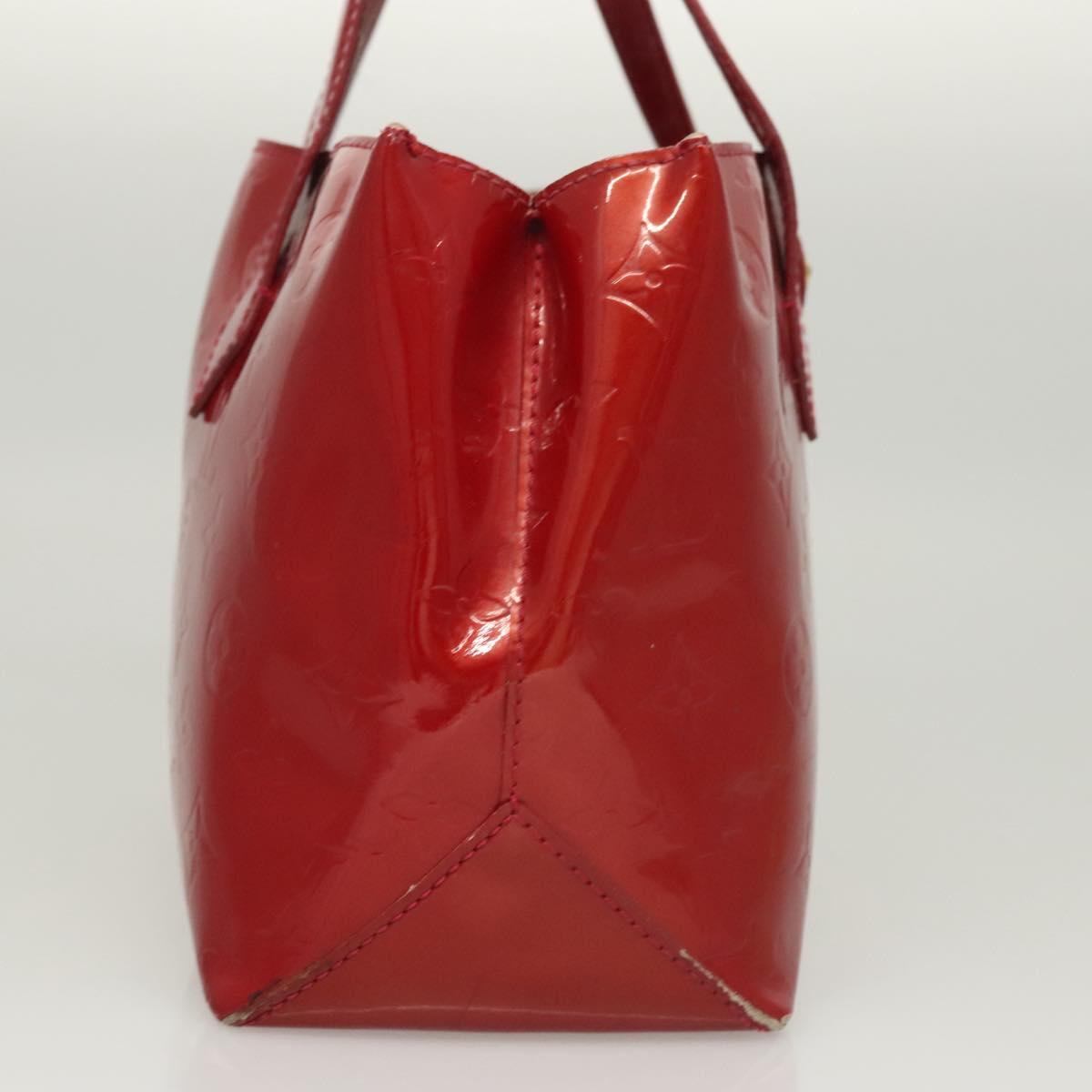 LOUIS VUITTON Monogram Vernis Wilshire PM Bag Pomme D'amour M93642 Auth BA2487