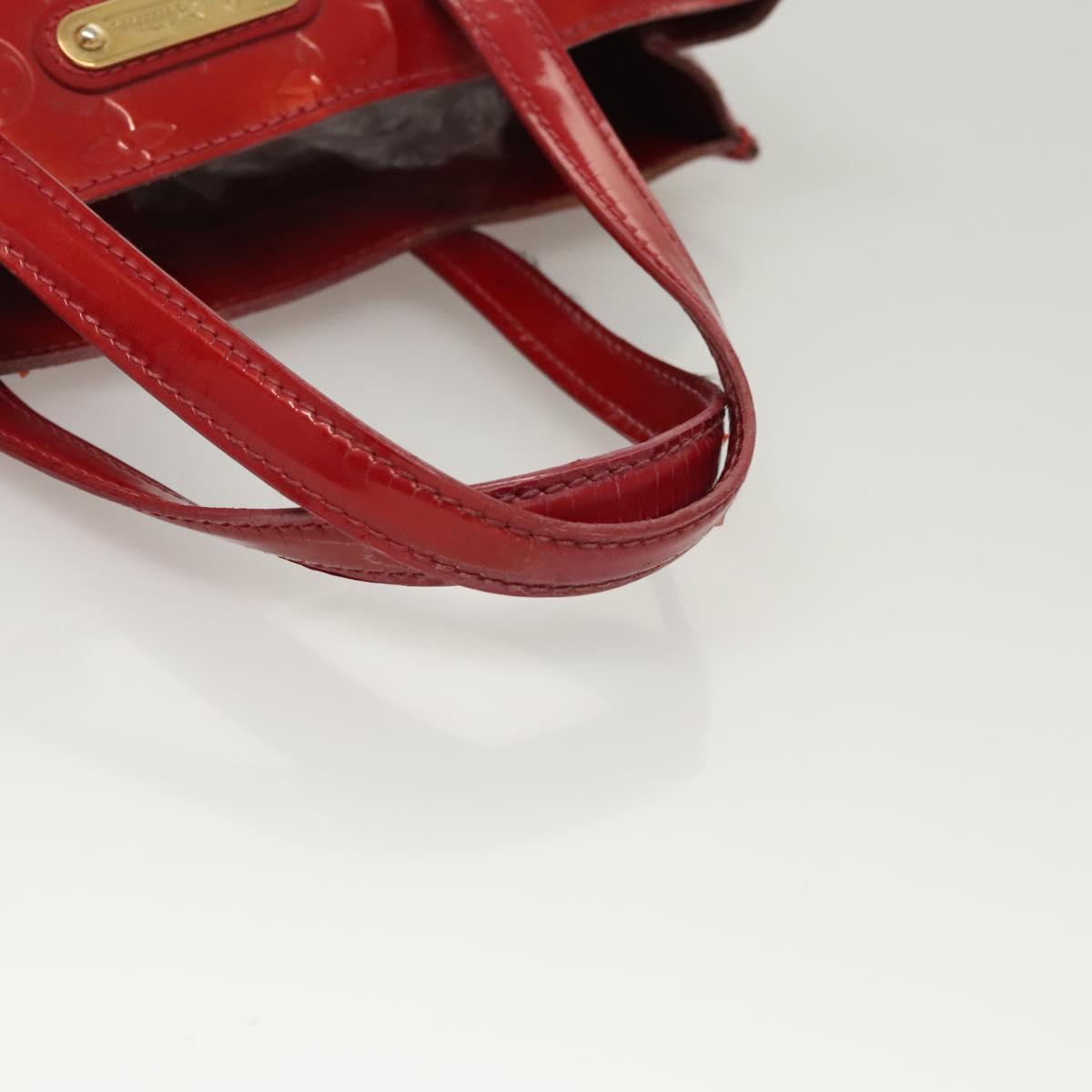 LOUIS VUITTON Monogram Vernis Wilshire PM Bag Pomme D'amour M93642 Auth BA2487