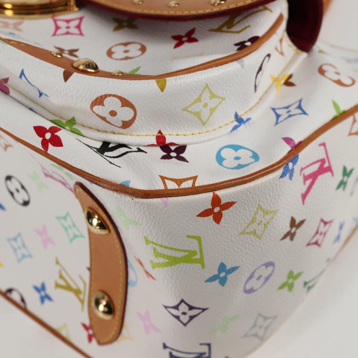 LOUIS VUITTON Monogram Multicolor Rita Bag 2way White M40125 LV Auth BA2497V