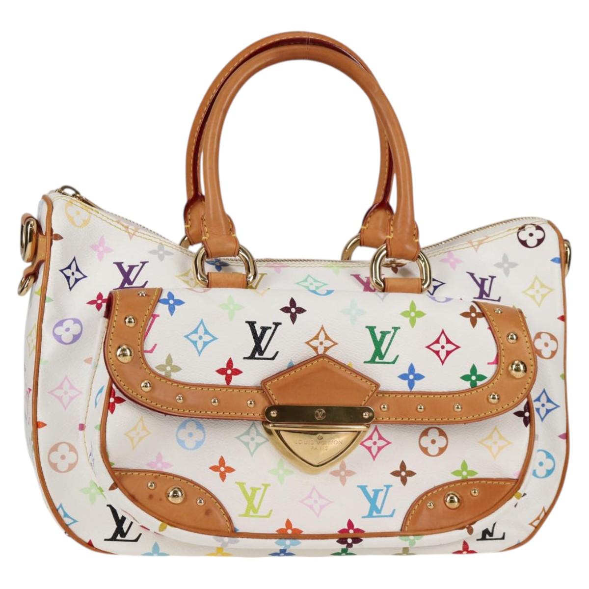 LOUIS VUITTON Monogram Multicolor Rita Bag 2way White M40125 LV Auth BA2497V