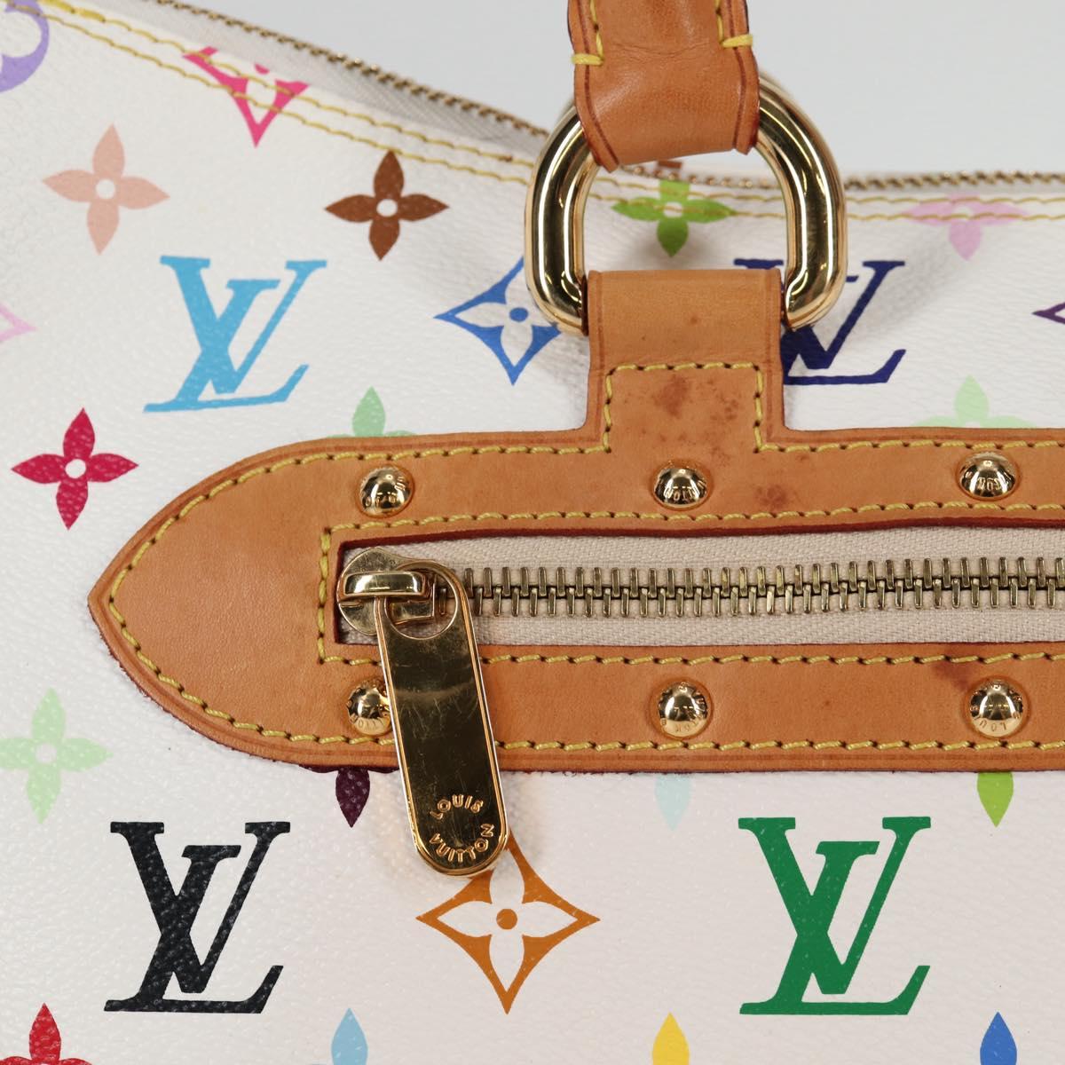 LOUIS VUITTON Monogram Multicolor Rita Bag 2way White M40125 LV Auth BA2497V