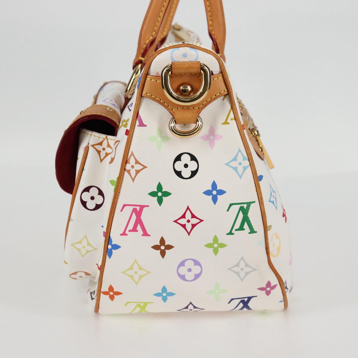 LOUIS VUITTON Monogram Multicolor Rita Bag 2way White M40125 LV Auth BA2497V