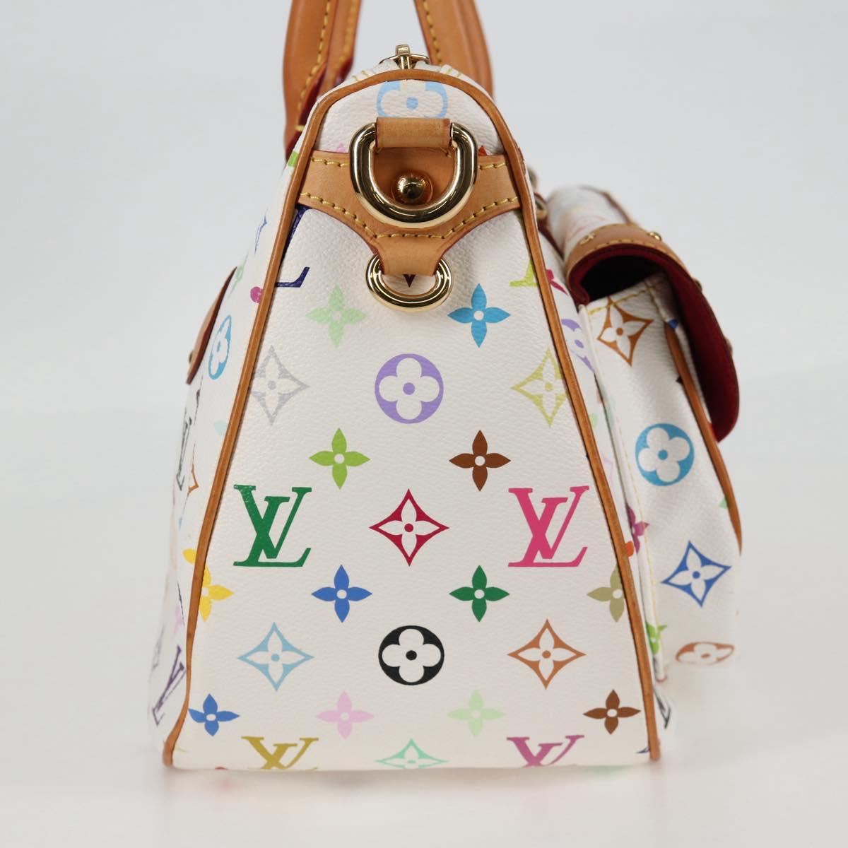LOUIS VUITTON Monogram Multicolor Rita Bag 2way White M40125 LV Auth BA2497V