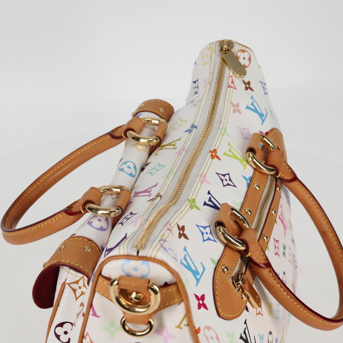 LOUIS VUITTON Monogram Multicolor Rita Bag 2way White M40125 LV Auth BA2497V