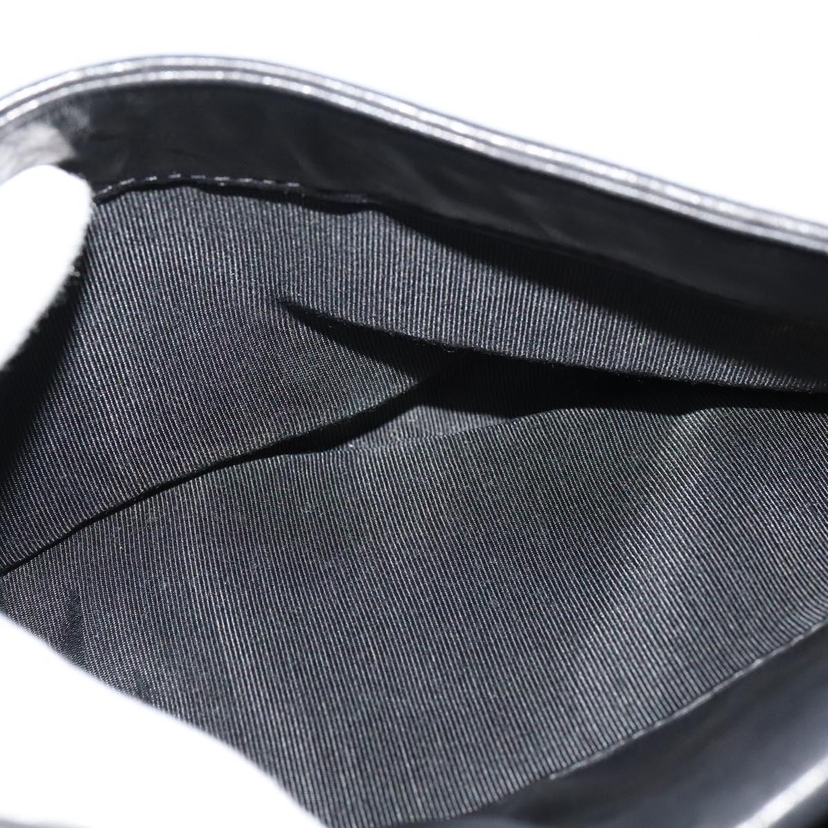 BALLY Shoulder Bag Leather Black Gold Auth BA2507