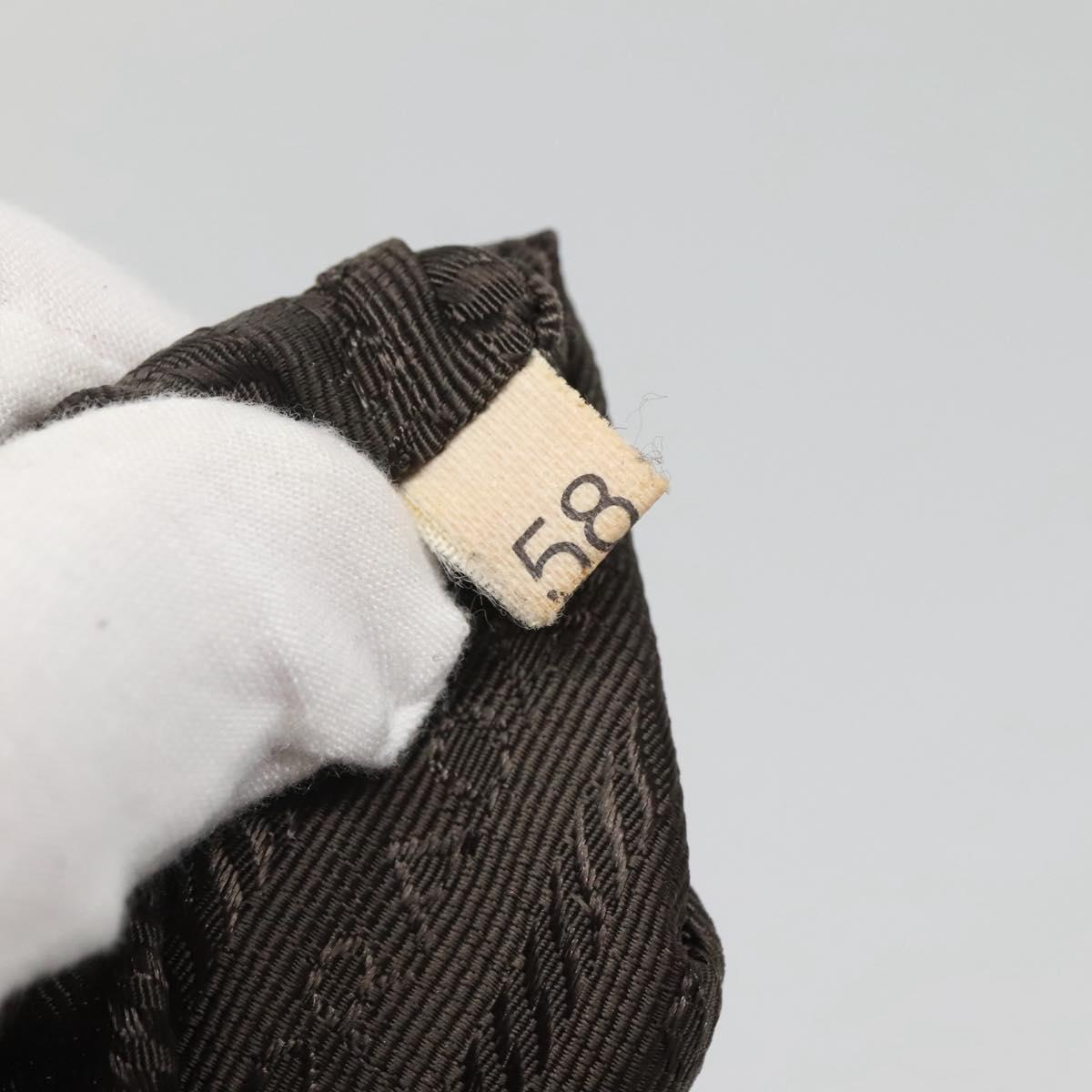 PRADA Backpack Nylon Khaki Silver Auth BA2515