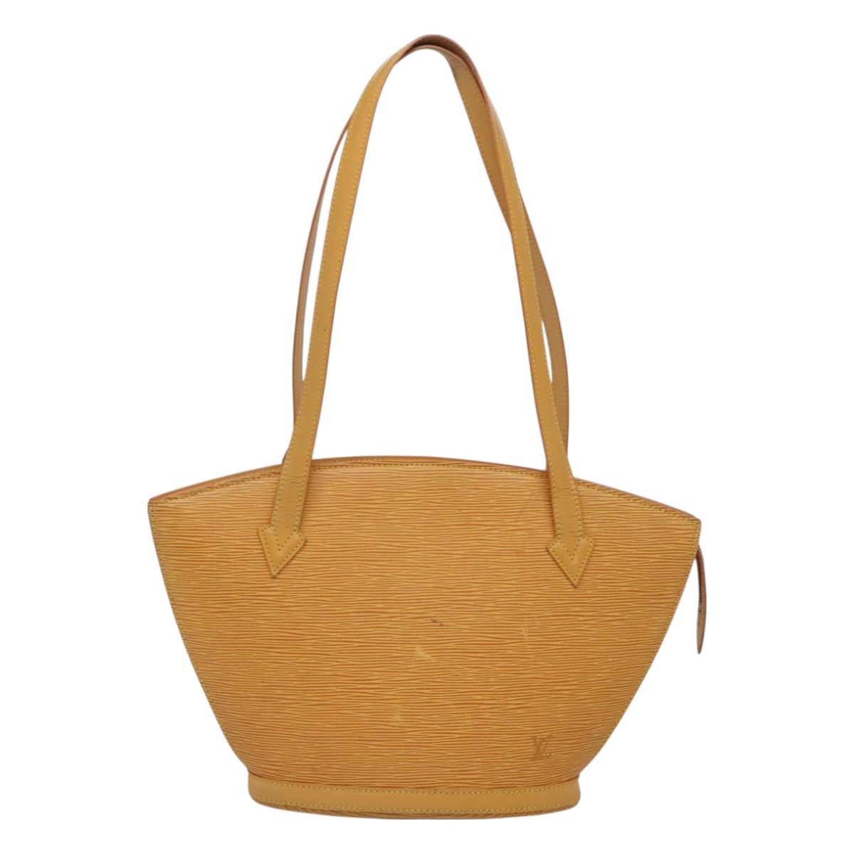 LOUIS VUITTON Epi Saint Jacques Poignees Long Bag Yellow M52339 LV Auth BA2562