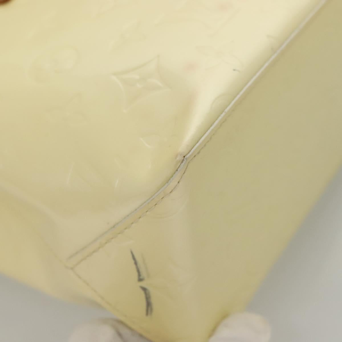 LOUIS VUITTON Monogram Vernis Reade PM Hand Bag Perle M91336 LV Auth BA2583