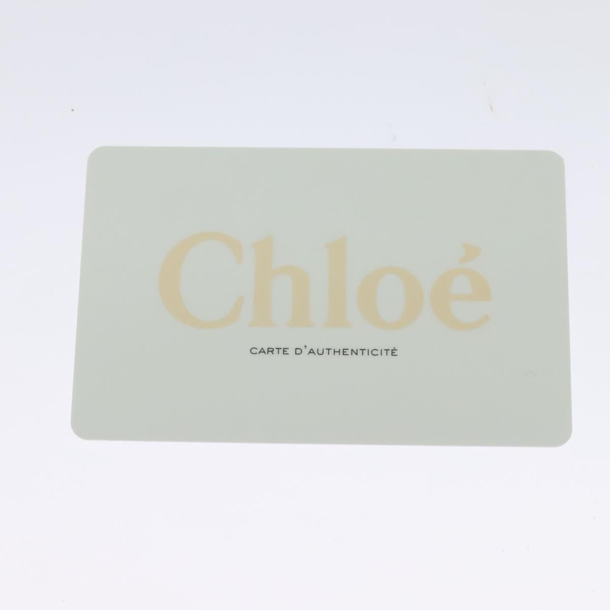 Chloe Fay Shoulder Bag Suede Leather Beige Gold Auth BA2586