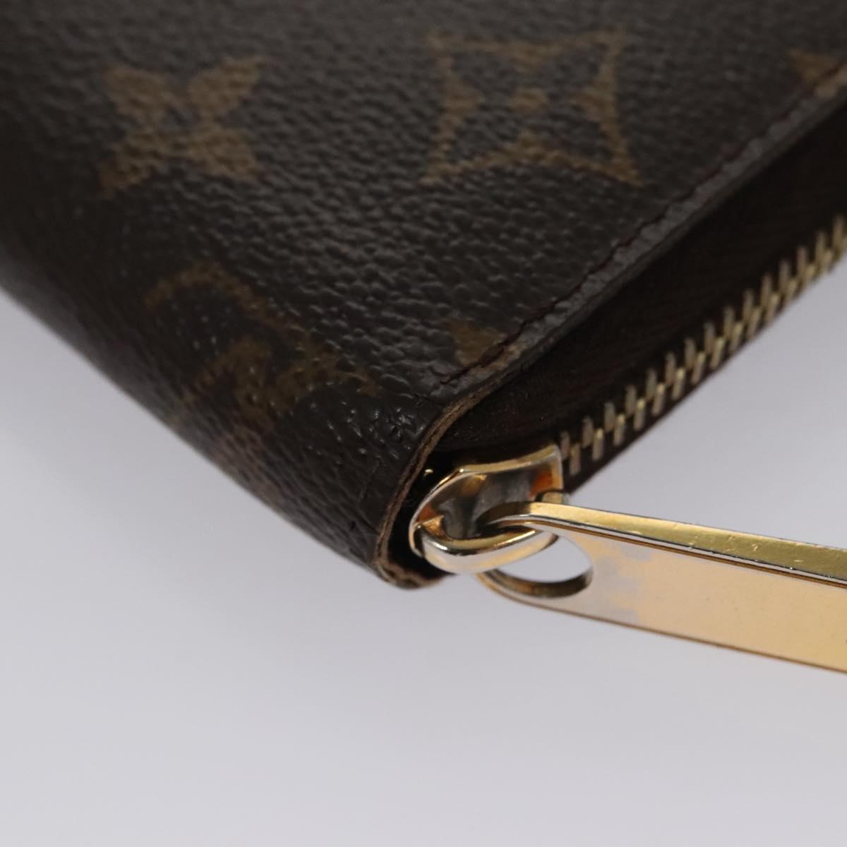 LOUIS VUITTON Monogram Zippy Wallet Long Wallet M42616 LV Auth BA262