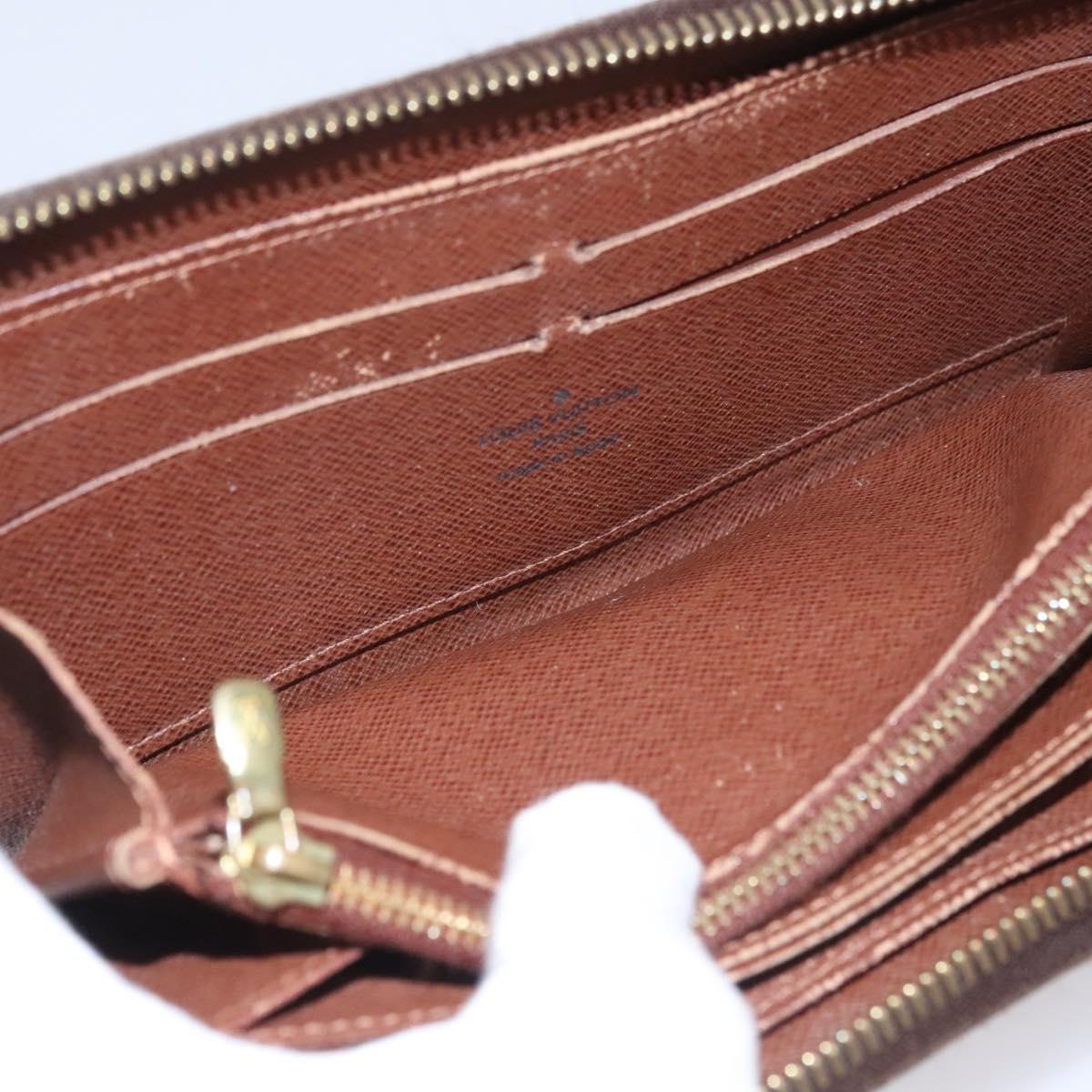 LOUIS VUITTON Monogram Zippy Wallet Long Wallet M42616 LV Auth BA262
