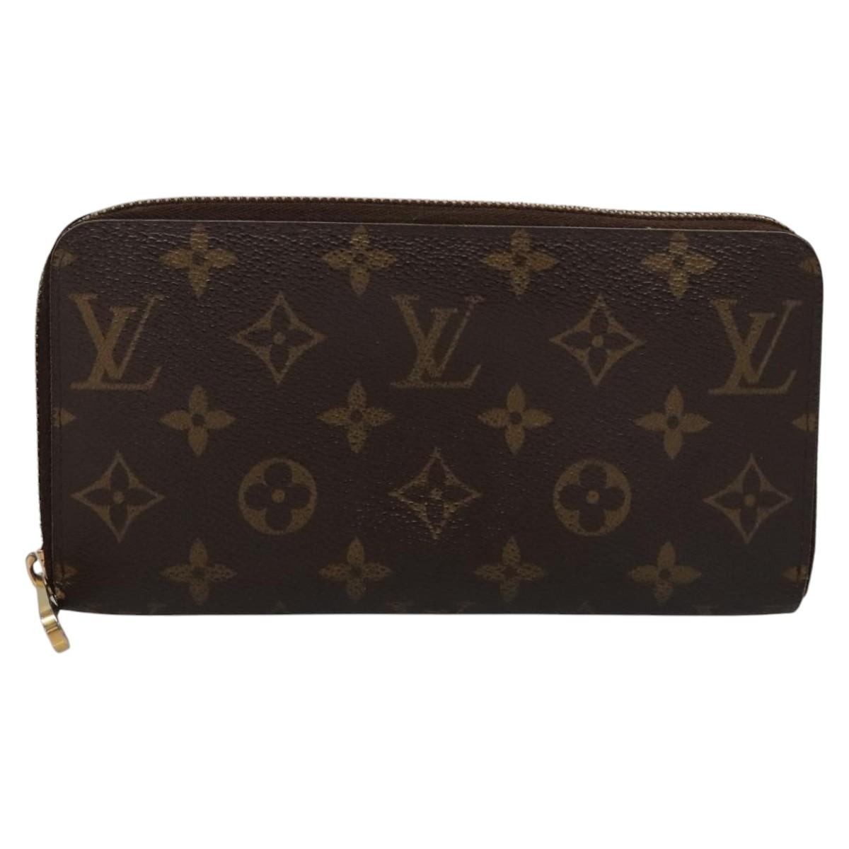 LOUIS VUITTON Monogram Zippy Wallet Long Wallet M42616 LV Auth BA262