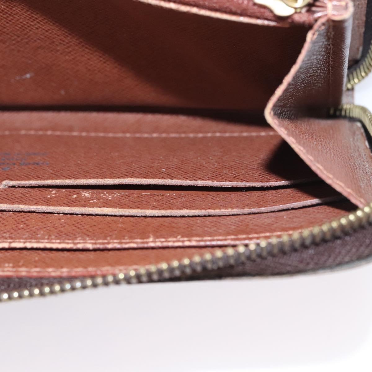 LOUIS VUITTON Monogram Zippy Wallet Long Wallet M42616 LV Auth BA262
