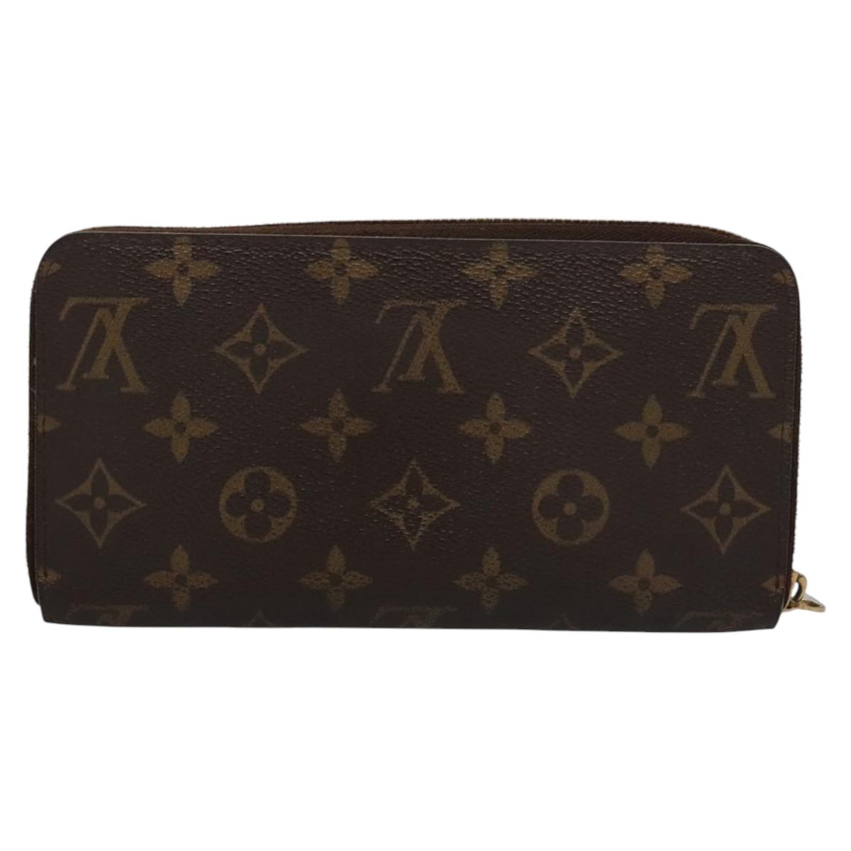 LOUIS VUITTON Monogram Zippy Wallet Long Wallet M42616 LV Auth BA262