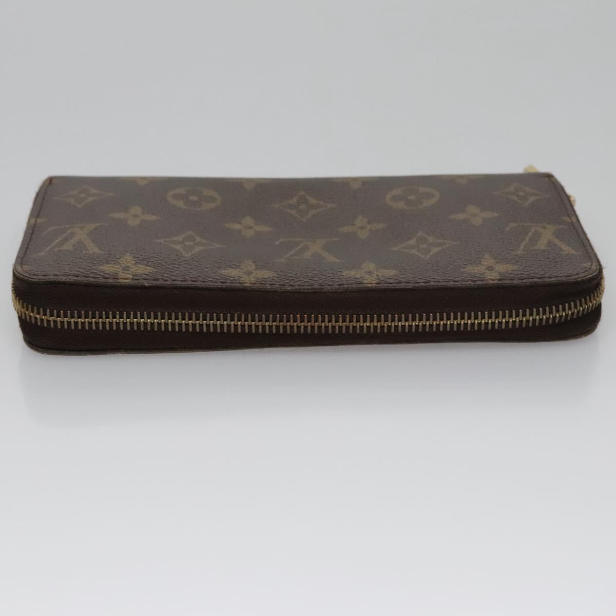 LOUIS VUITTON Monogram Zippy Wallet Long Wallet M42616 LV Auth BA262