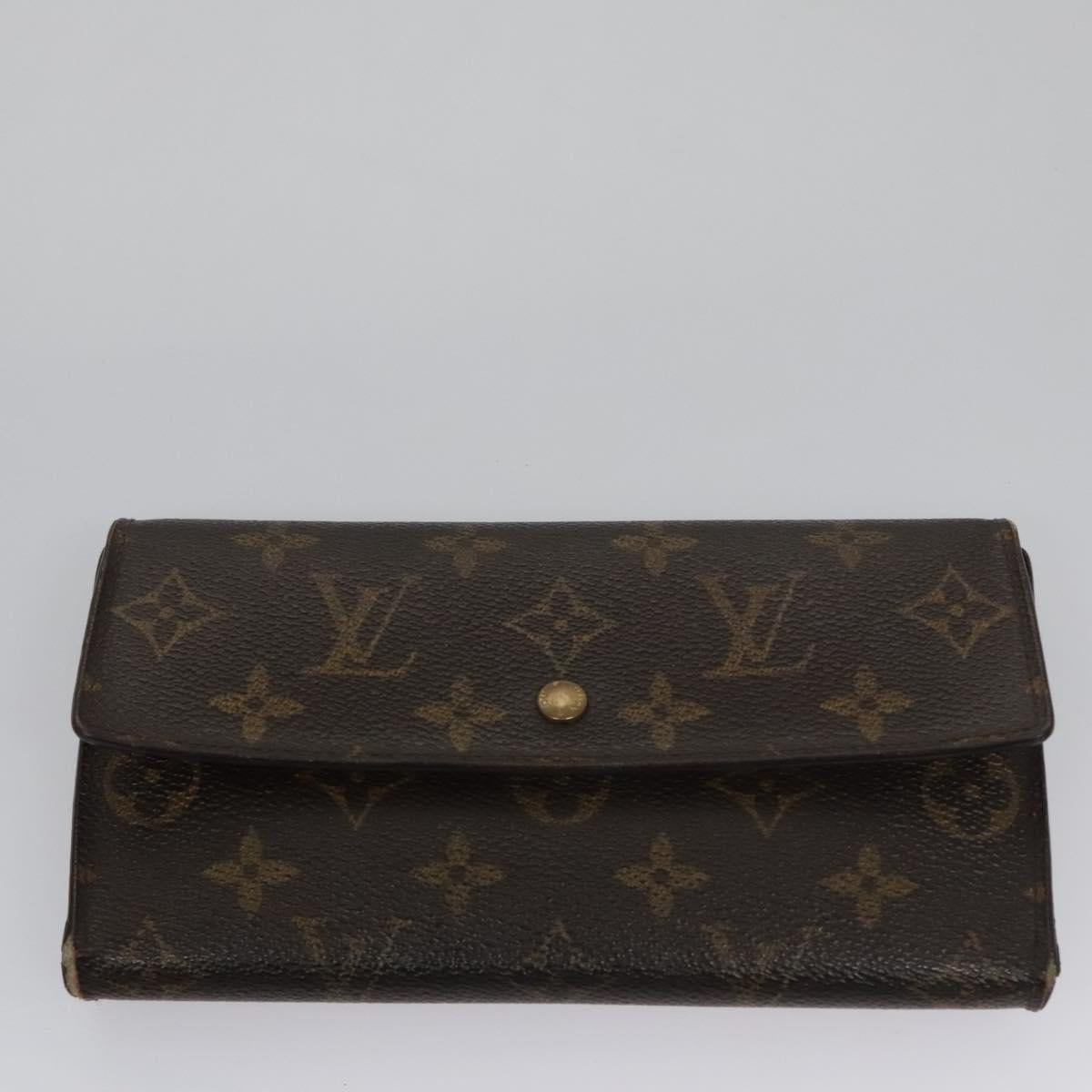 LOUIS VUITTON Monogram Damier Ebene Wallet 4Set LV Auth BA264