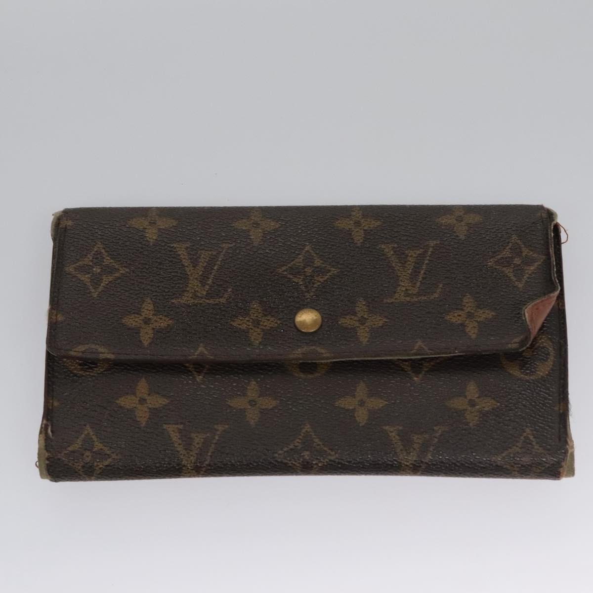 LOUIS VUITTON Monogram Damier Ebene Wallet 4Set LV Auth BA264