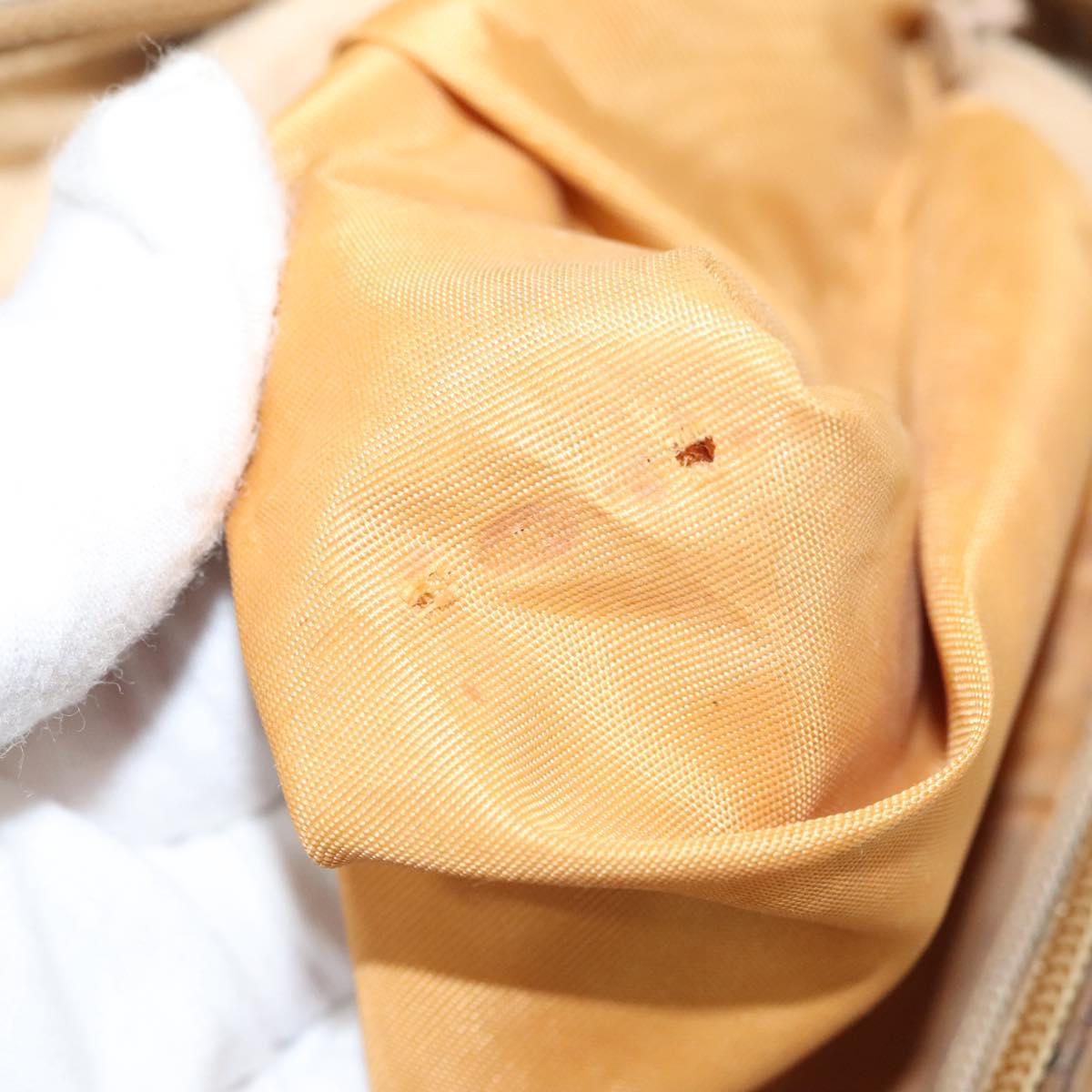 GUCCI Micro GG Supreme Hand Bag PVC Leather Brown Gold 002 101 4422 Auth BA2652