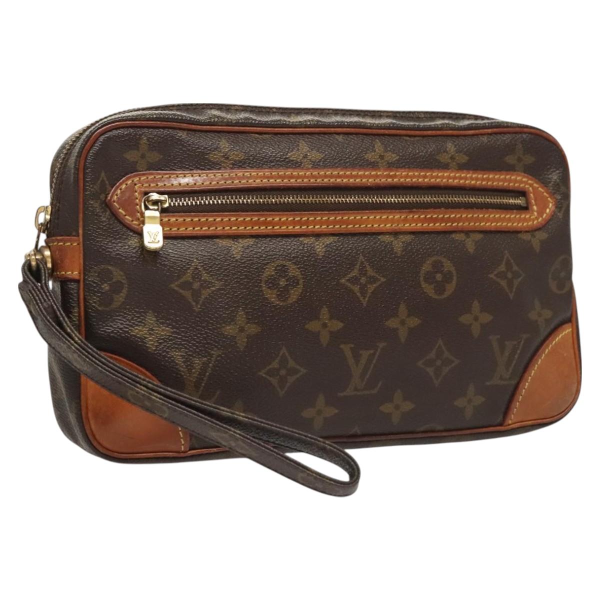 LOUIS VUITTON Monogram Marly Dragonne GM Clutch Bag M51825 LV Auth BA2661