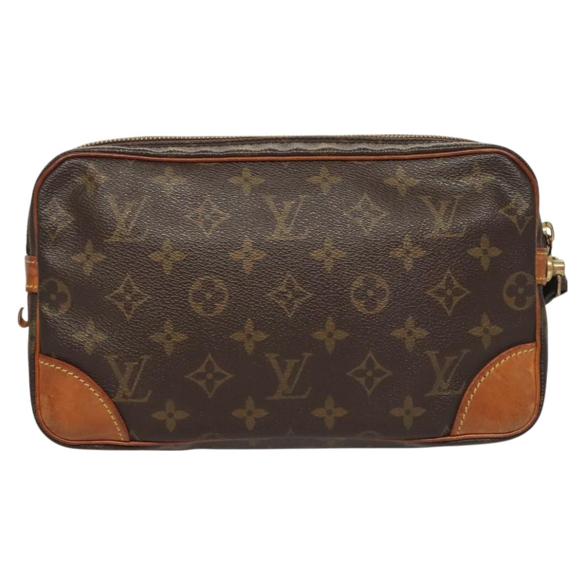 LOUIS VUITTON Monogram Marly Dragonne GM Clutch Bag M51825 LV Auth BA2661