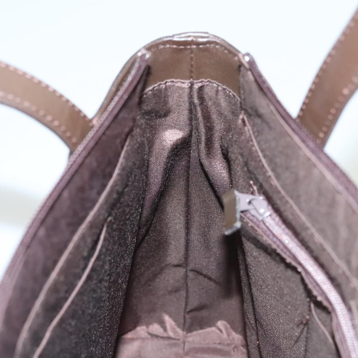 BURBERRY Hand Bag Suede Leather Brown Auth BA2670