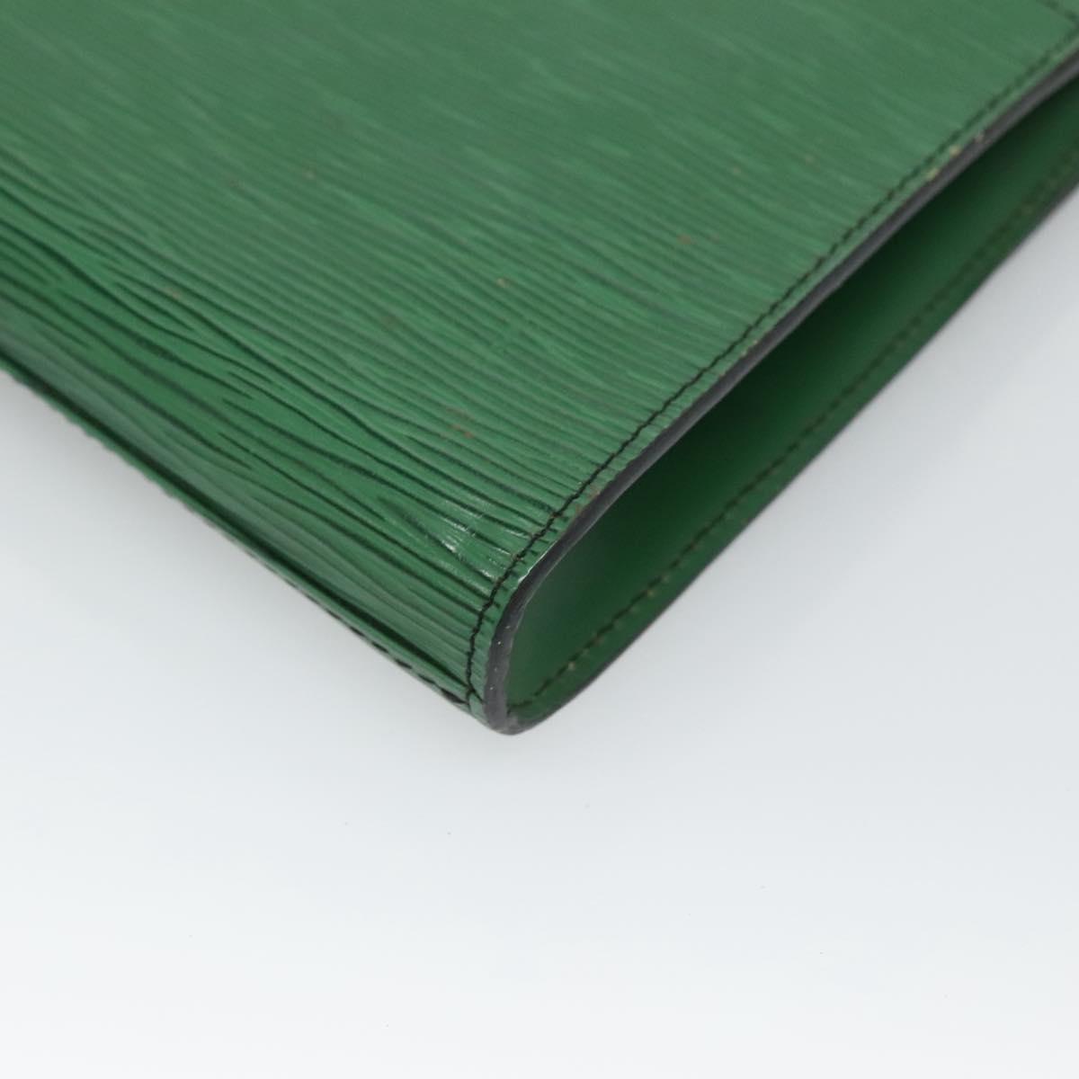 LOUIS VUITTON Epi Art Deco Clutch Bag Green M52634 LV Auth BA2685