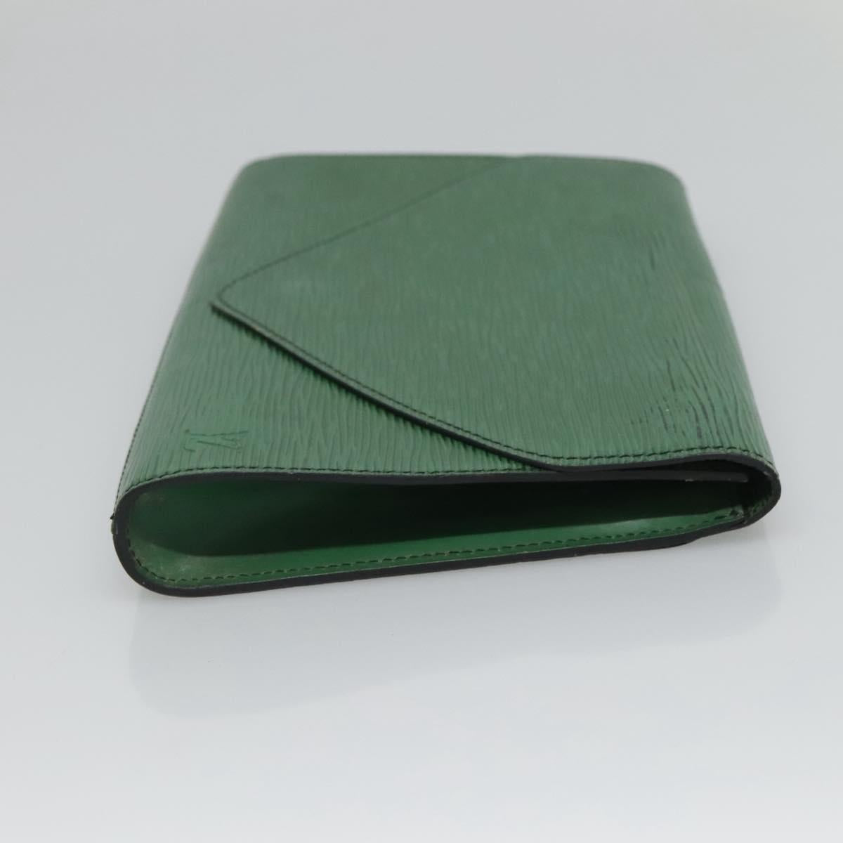 LOUIS VUITTON Epi Art Deco Clutch Bag Green M52634 LV Auth BA2685