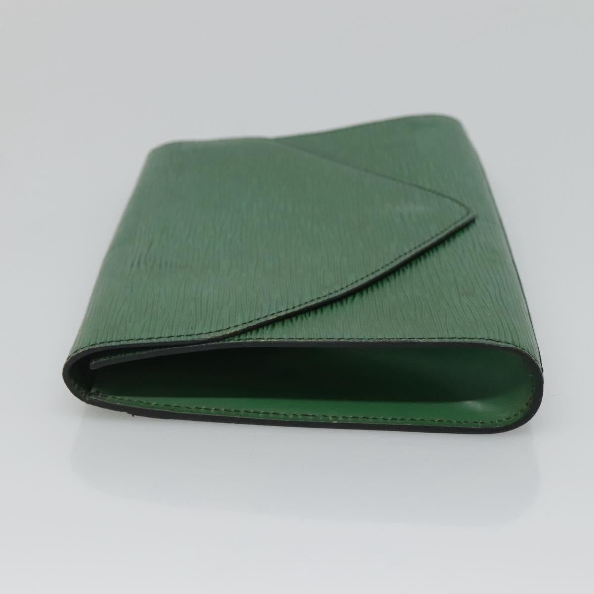 LOUIS VUITTON Epi Art Deco Clutch Bag Green M52634 LV Auth BA2685
