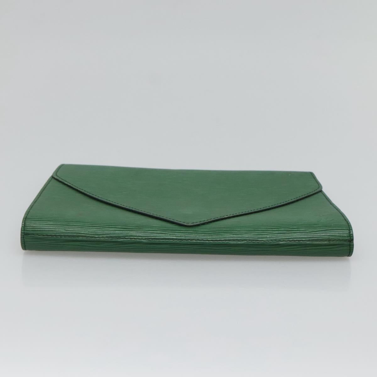 LOUIS VUITTON Epi Art Deco Clutch Bag Green M52634 LV Auth BA2685